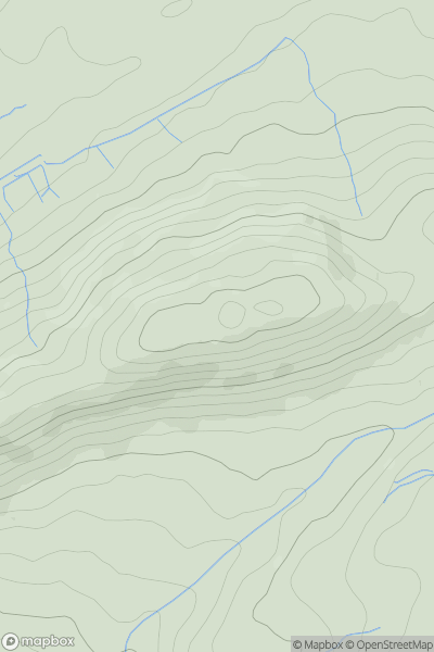 Thumbnail image for Craig yr Allt [Neath to Chepstow] showing contour plot for surrounding peak